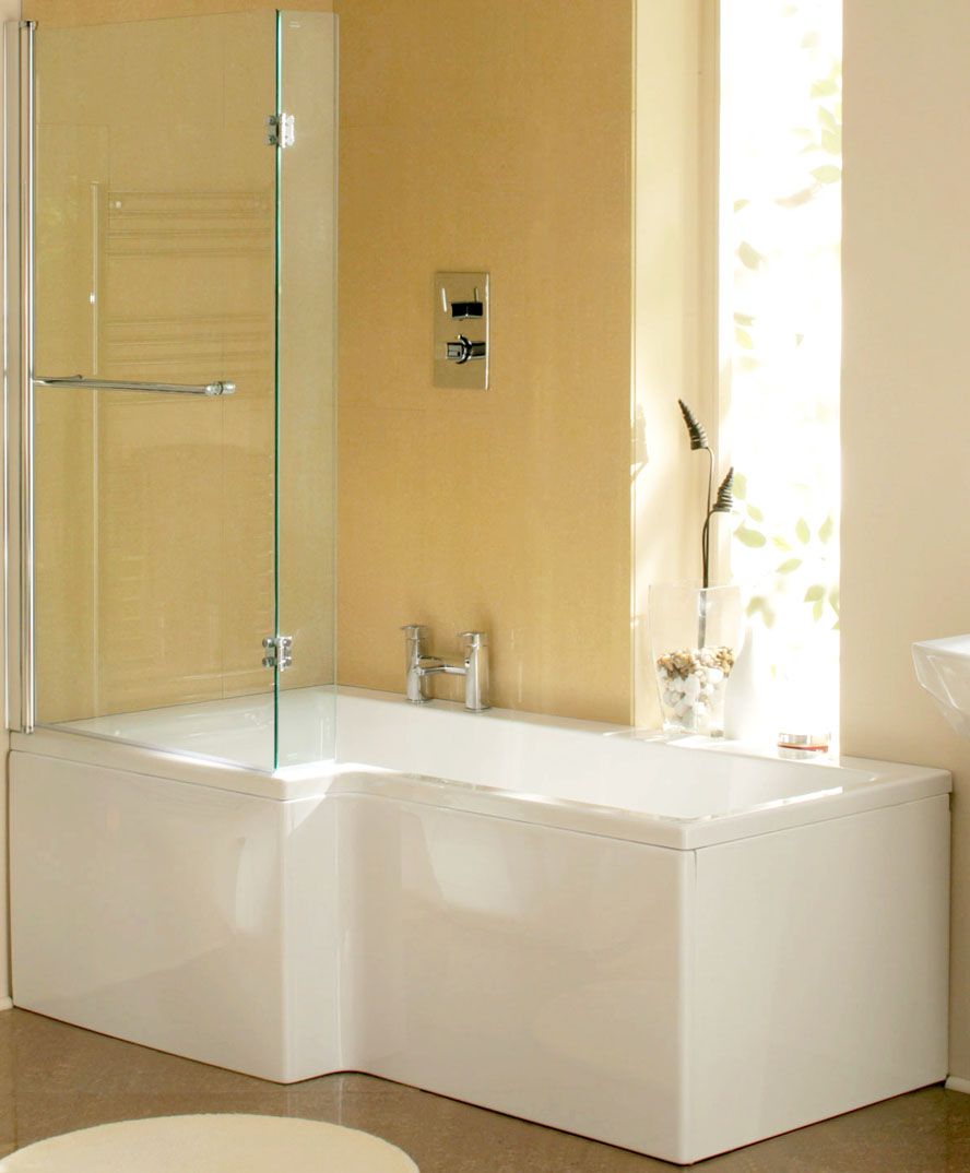 The Synergy Elite L Shaped Shower Bath from VIP Bathrooms - now only 191.99 GBP!